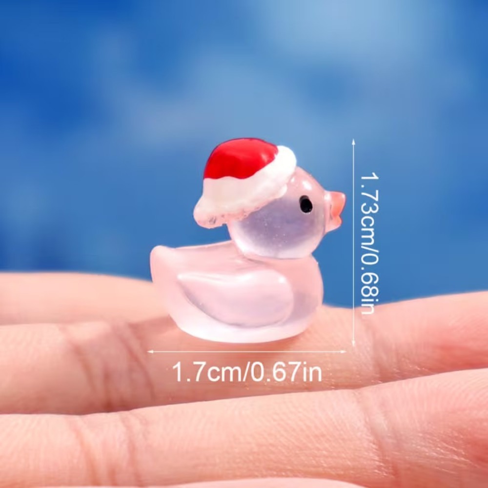140 Pieces Mini Resin Christmas Ducks